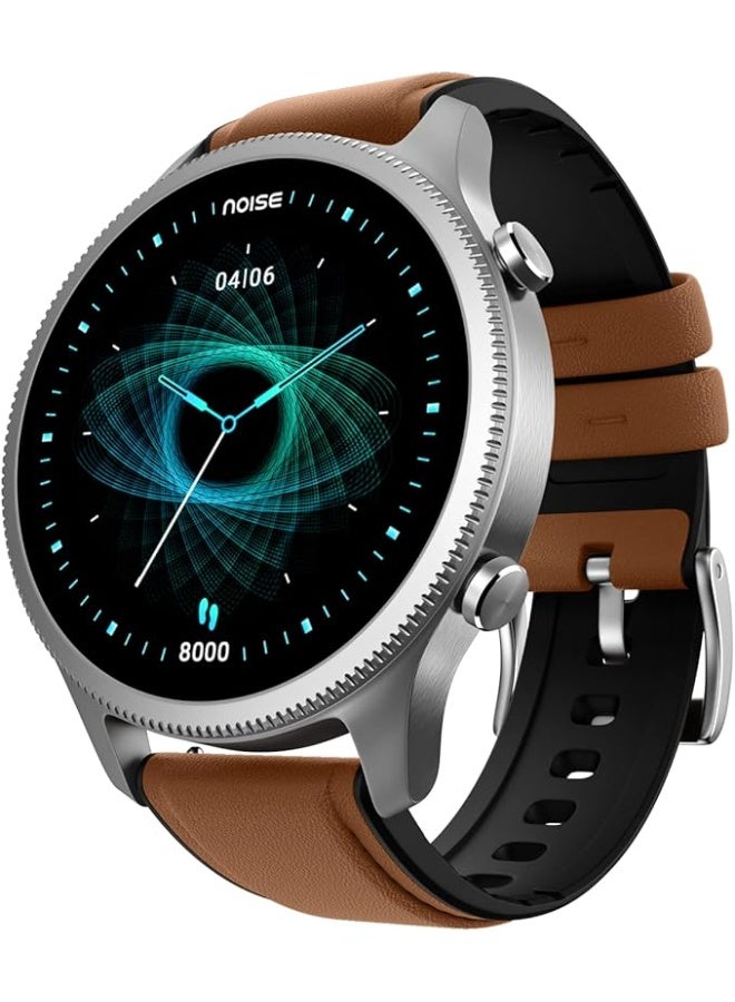 Noise Maker ساعة هالو الذكية المعدنية الممتازة، شاشة AMOLED بحجم 1.43 بوصة، بطارية تدوم 7 أيام، مكالمات بلوتوث (إجراء/رد)، تحكم ذكي بالإيماءات، أكثر من 100 وضع رياضي، دعم تطبيق NoiseFit، ضمان لمدة سنة (بني عتيق) - Image 1